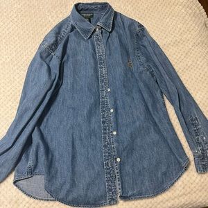 Women’s Ralph Lauren Jean Shirt Size Large